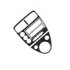 5Pcs Carbon Fiber Interior Central Console Cover Trim For Honda Civic Si 2002-05