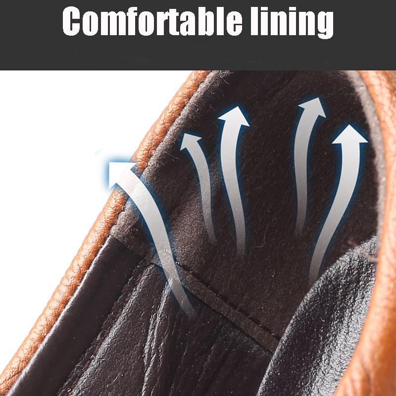 Мужская черная кожаная обувь высокого качества — фото 7