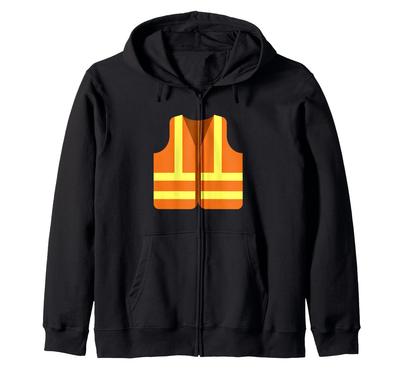 Safety Vest Zip Hoodie