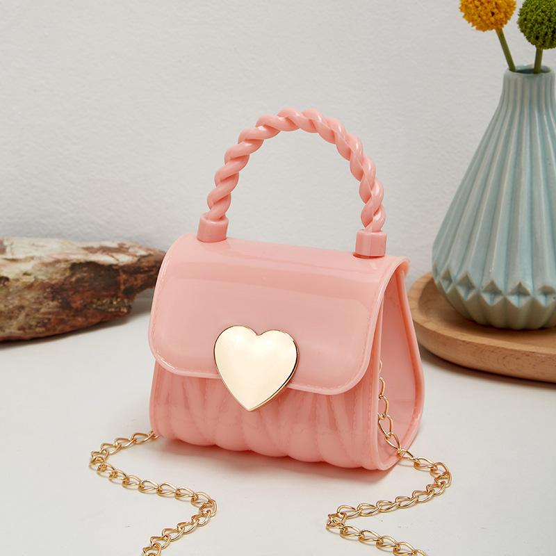 2023 Diamond Embossed Heart-Shaped Mini Jelly Coin Purse