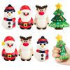 1/16 Stück Weihnachts-Stressball Sensorisches Spielzeug Weihnachtsmann Schneemann Quetschies Spielzeug Langsam Rückprall Knetspielzeug Weihnachtsgeschenke Für Kinder