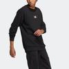 adidas Sweatshirts Unisex Black Crew Neck Moderate Regular IB2757