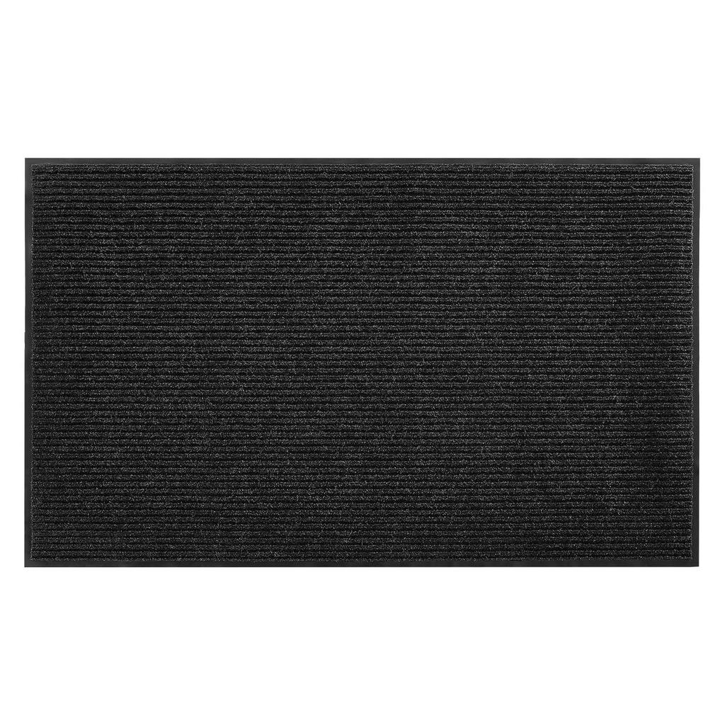 Front Door Mat, 3048 x 914 mm Commercial Floor Mat for Indoor and Outdoor, Stylish Striped Industrial Carpet with PVC Backing, Heavy Duty Washable