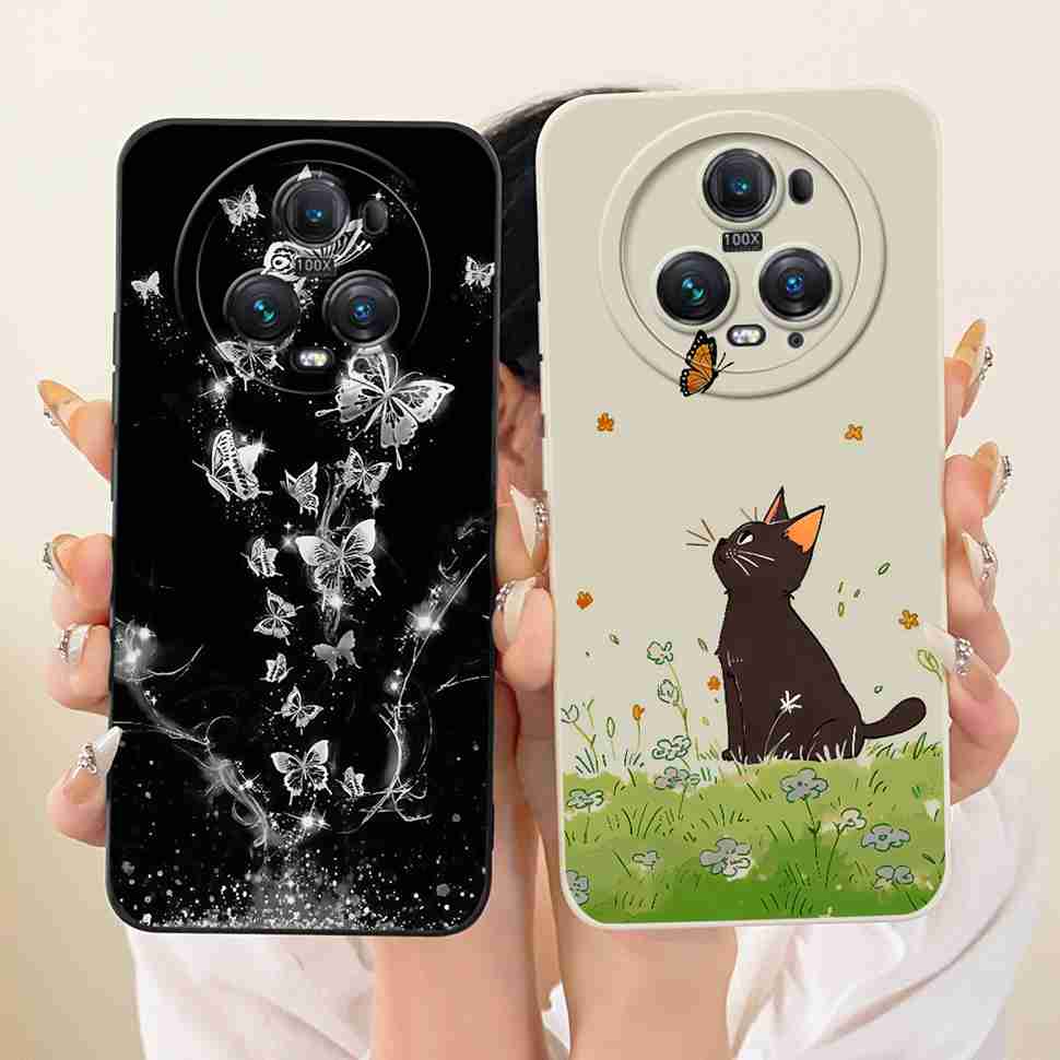 For Honor Magic5 Pro 5G Case Cute Simple Style Silicone Back Cover For Honor magic5 Pro PGT-AN10 PGT-N19 Phone Casing Bumper