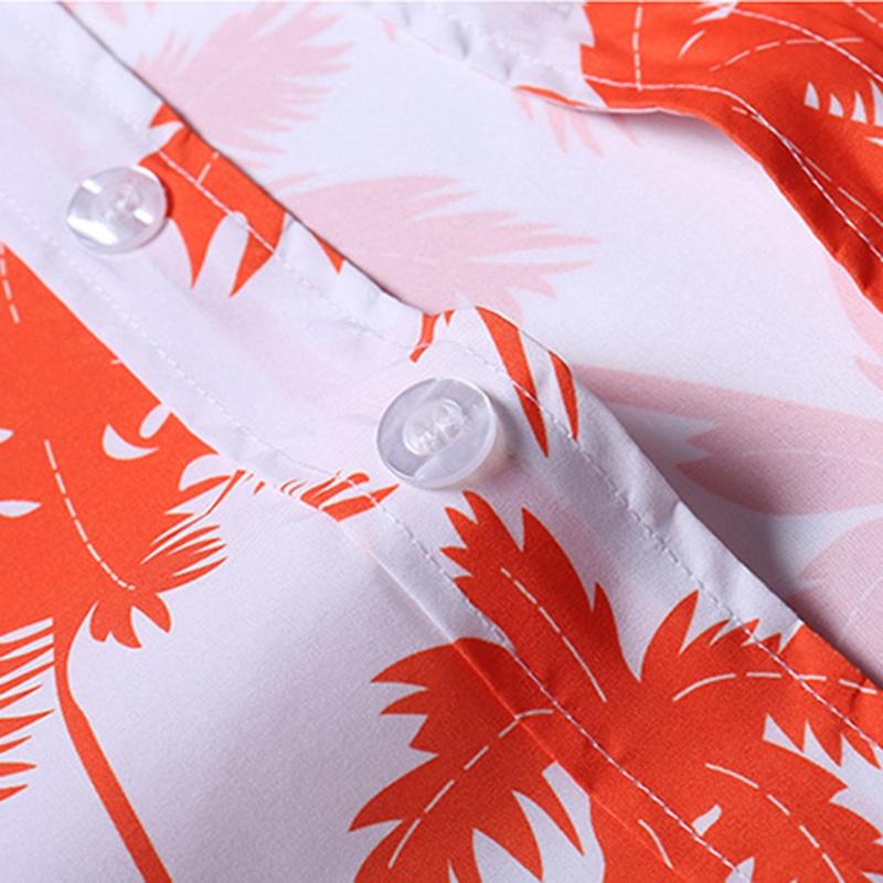 Camicia da Uomo Floreale a Maniche Corte di Qualità Premium con Design Hawaiano Senza Tempo