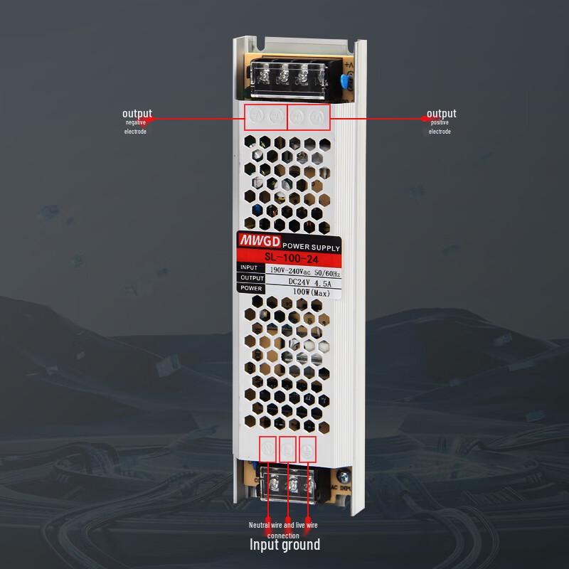 MWGD Ultra-Thin Strip LED Driver Power Supply