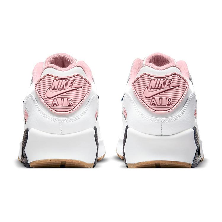 New Nike Air Max 90 Leather SE 'White Pink Glaze' GS DB0472-100