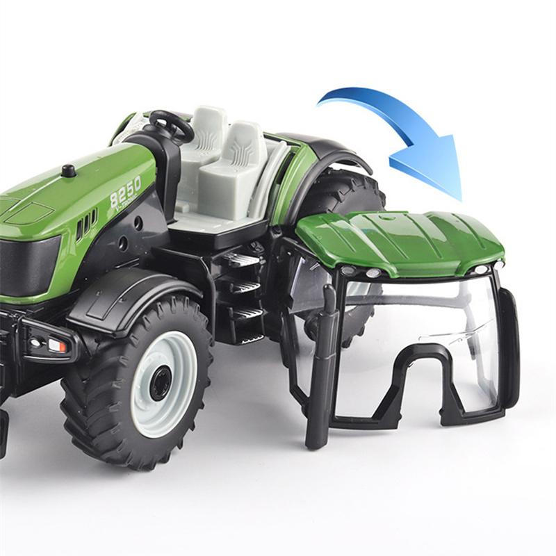 1/30 Legierung Traktor Modell Diecast Metall Landwirtschaftliche Fahrzeuge Landwirtschaftswerkzeug Auto Kultiviertes Land Auto Modell Mit Ton Kinder Spielzeug Geschenk