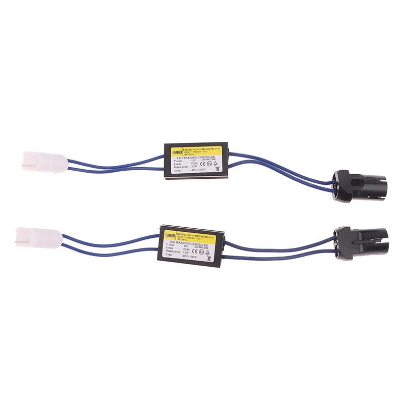 [G332]2Pcs T10 Canbus Decoder Cable Universal 12V LED Load Resistance Warning Eliminates Light Faults Decoders Plug And Play