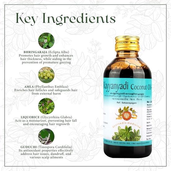 Kayyanyadi Coconut Oil Nourishes and Renews Your Hair | Controls Hair Fall, Split Ends, Breakage | Supports Healthy Hair Growth |