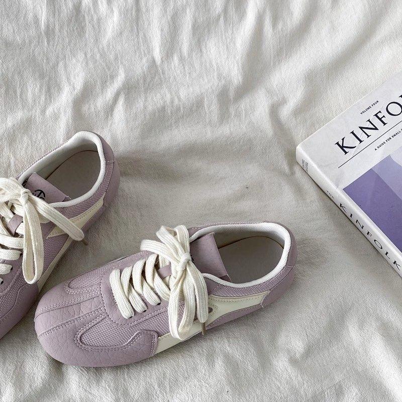 Original dopamine retro small lightning bread shoes spring new board shoes versatile casual white shoes