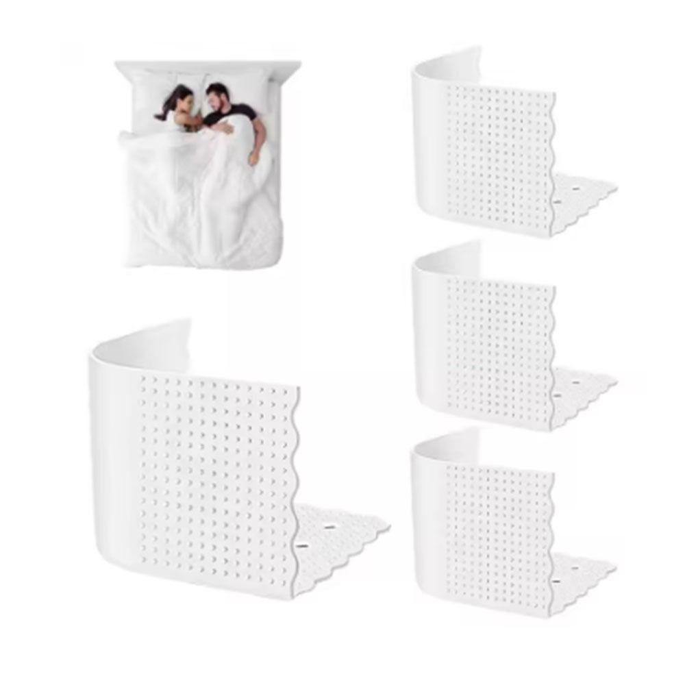 4Pcs Anti-run Sheet Fastener Silicone Bedsheet Corner Tightener Clip Bed Cover Fixer  Bed Pegs