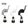 Vintage Style Animal Figurine 3D Printed Hanging Cat with Lantern Shelf Decor, Cute Peeking Table Healing Pet Statue Edge Statue, Hook Key Holder for