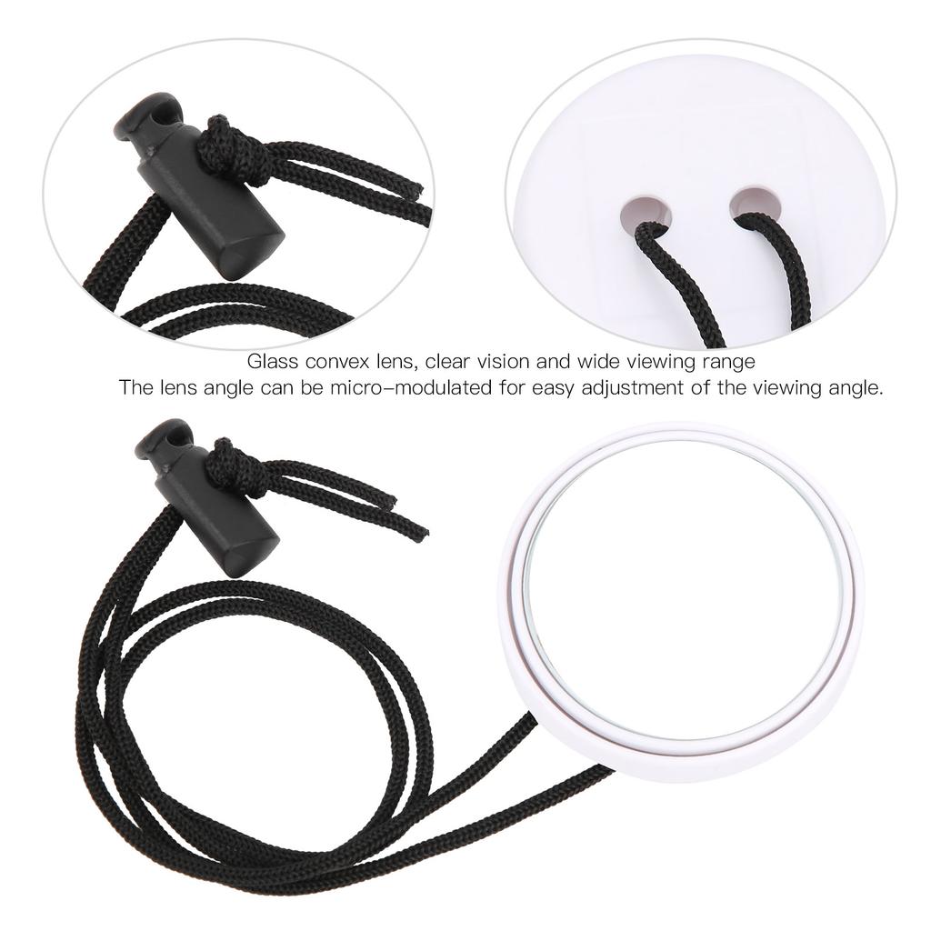 Diving Rearview Mirror 360 Degree Rearview Mirror with Lanyard Diving Accessory