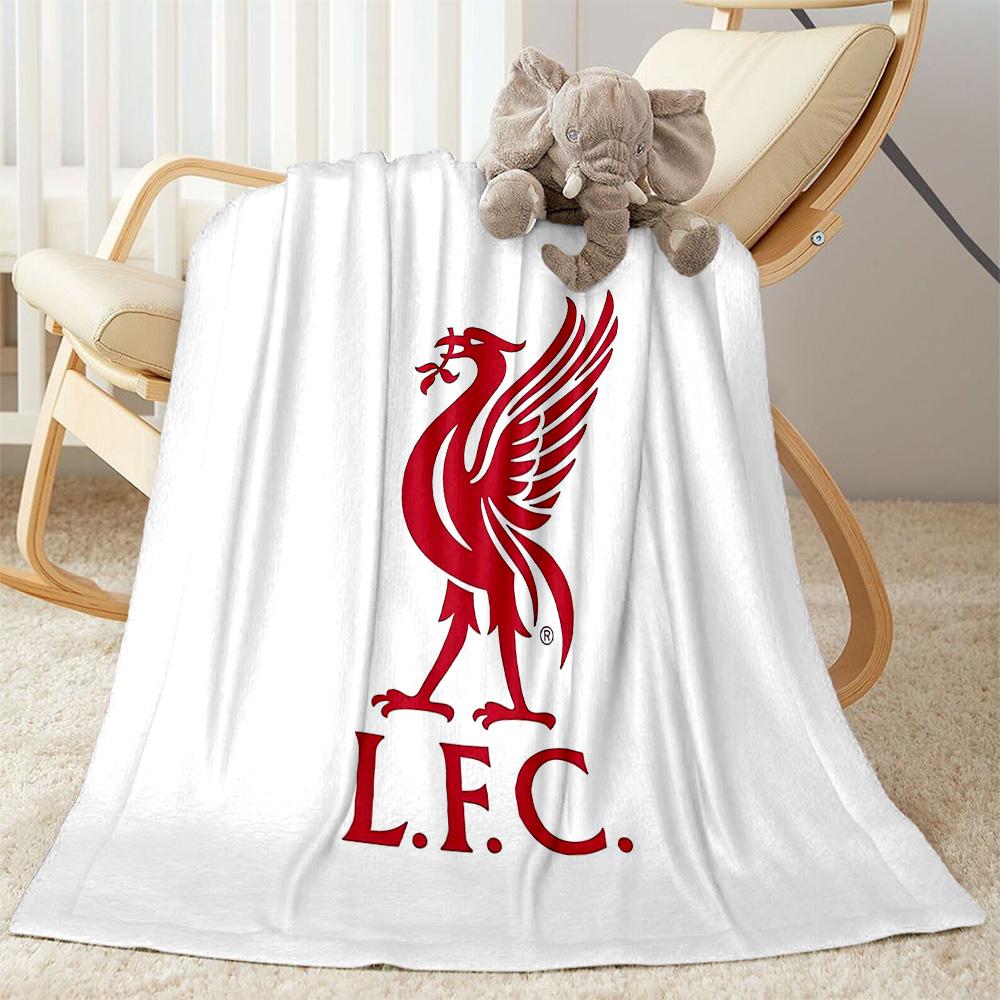 Liverpool Football Club Deken Warm Decor Geweldig Voor Kantoorstoel Bed Picknicks Vier Seizoenen Universeel Digitale Print