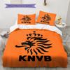 KNVB Pattern Bedding,Quilt Set Quilt Cover Pillowcase Home Birthday Gift(1 * duvet cover + 2 * pillowcase, without core)
