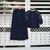 ZANZEA Women 3/4 Sleeve Print Blouse and Pants Casual Two Piece Suit Sets