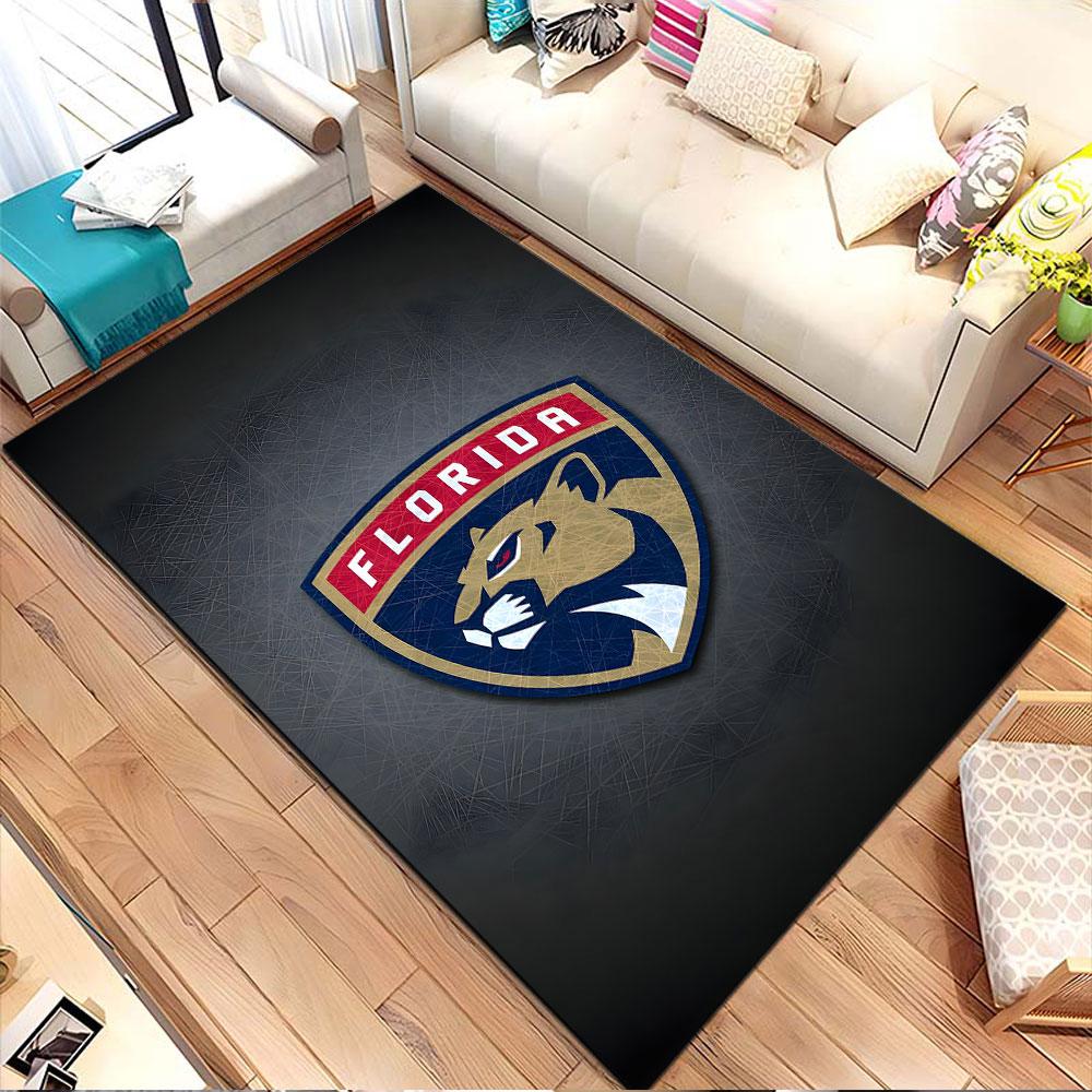 "Florida Panthers Logo Design" Patterned carpet, non slip mat suitable for living room and bedroom sofas
