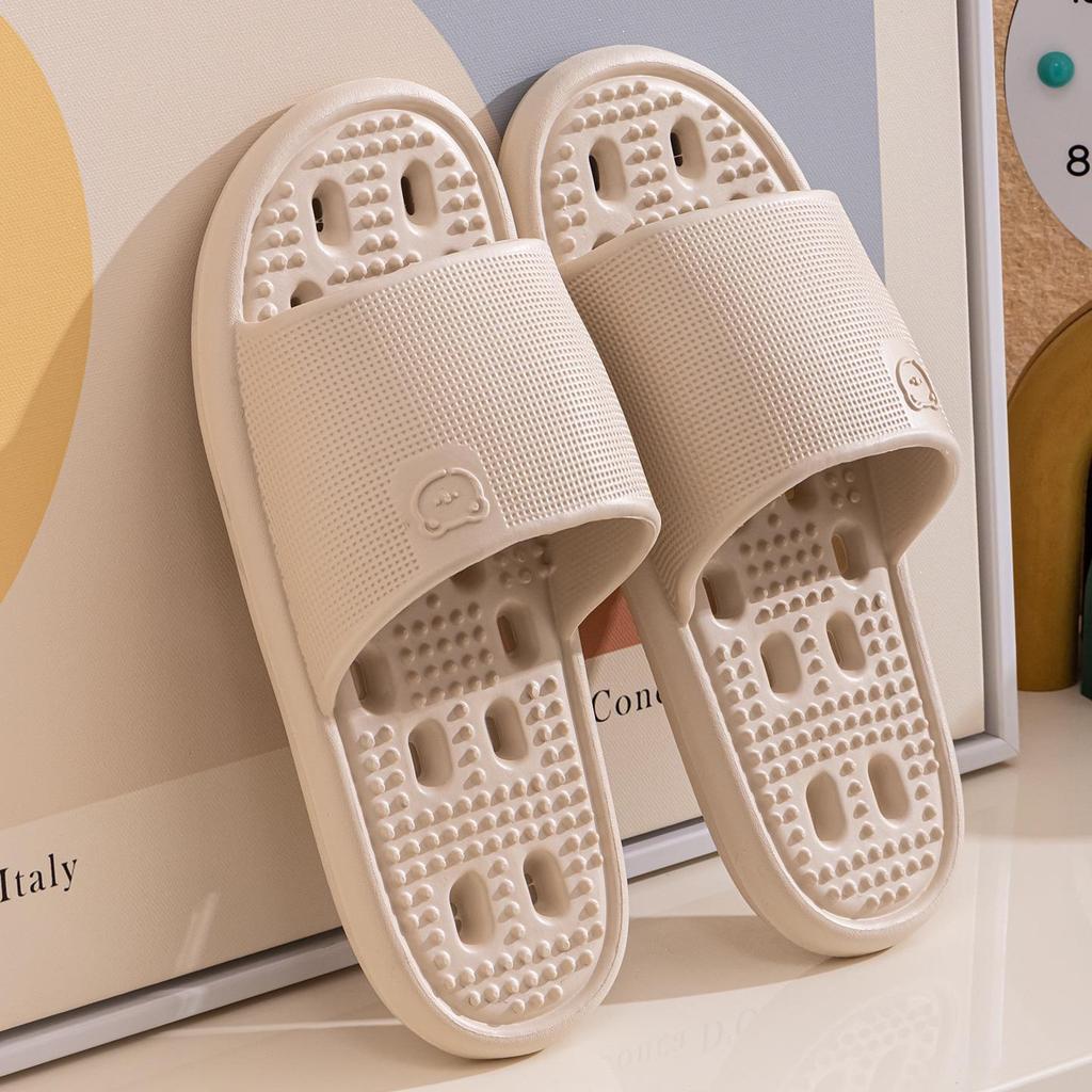 Qidashun Water-Draining Lightweight Unisex Summer Bathroom Slippers for Home