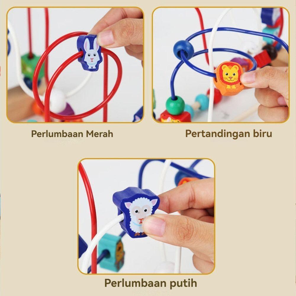 Math Puzzle Bead Maze Colorful Animals Early Education Toys Educational Toys  Baby Toddler