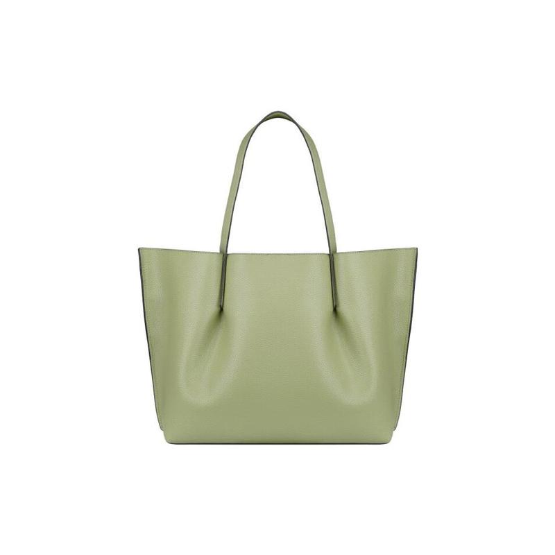 Michael Kors Shoulder Bag Emilia Solid Color Commuting Dating Simple Versatile Large Capacity Cow Leather Tote Tote Shopping Handbag Women's Green