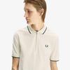 FRED PERRY [Sharp] Crepe Pique Polo Shirt - Ecru Afpm2612383-560