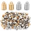 50-100pcs/lot CCB Crimp End Caps Tassel Leather Cords End Tip Beads Caps For DIY Bracelet Necklace Jewelry Making Accessories