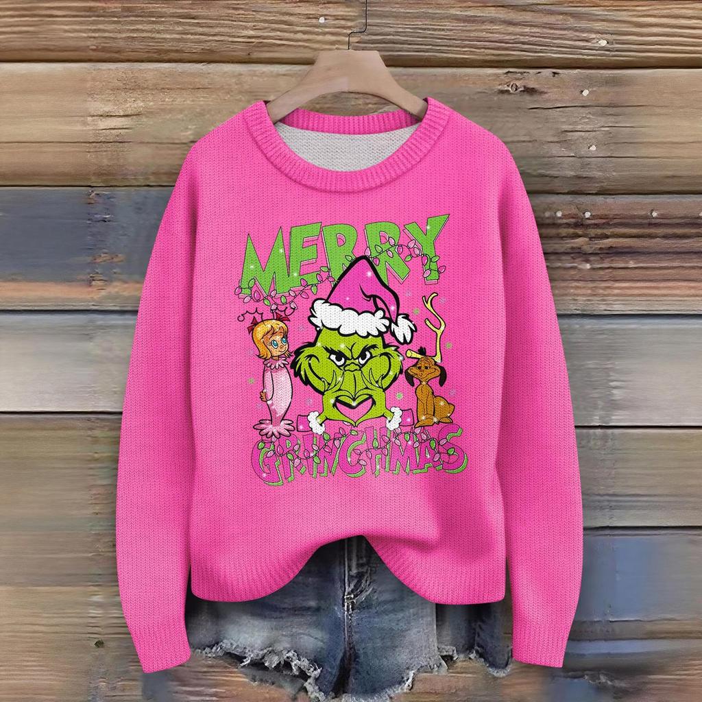 Women's Fashion Casual Long Sleeve Neck Sweater Pullover Top