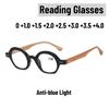 Men Women Fashion Round Frame Reading Glasses Men Women Ultra-Light Optical Glasses Fashion Anti-Blue Light Presbyopia Glasses