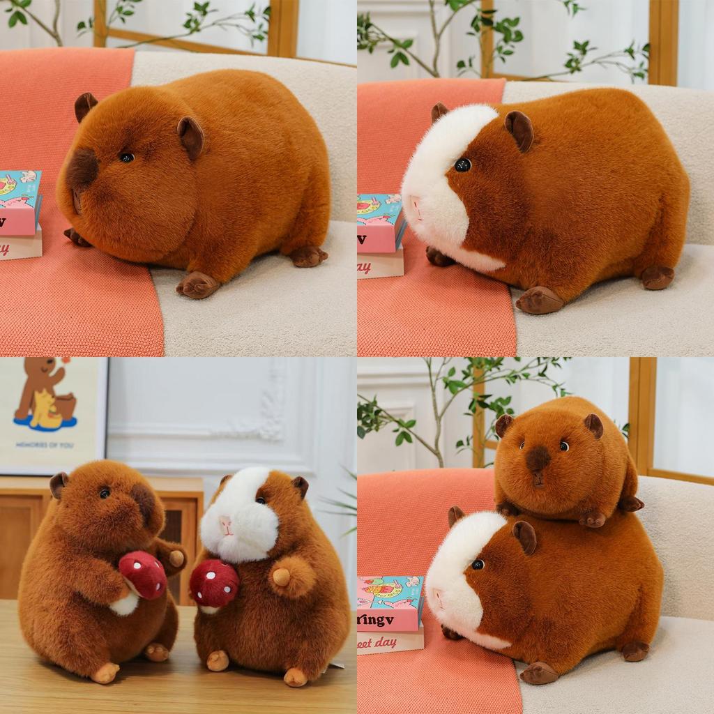 Süßes Cartoon Braunes Pose Holländisches Schwein Plüschtier Puppe Für Kinder Kinder Geschenk