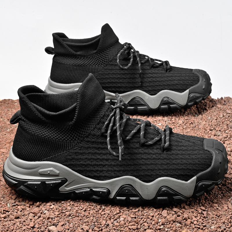 Fashion Thick Bottom Design Antiskid Sneakers Fashion Lace-Up Driving Flats  New Handmade Casual Leather Men Outdoor Shoes