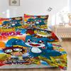 Digital Monster Adventure Print 3Pcs Bedding Setduvet Cover With 2 Bedropillowcase Home Birthday Gift