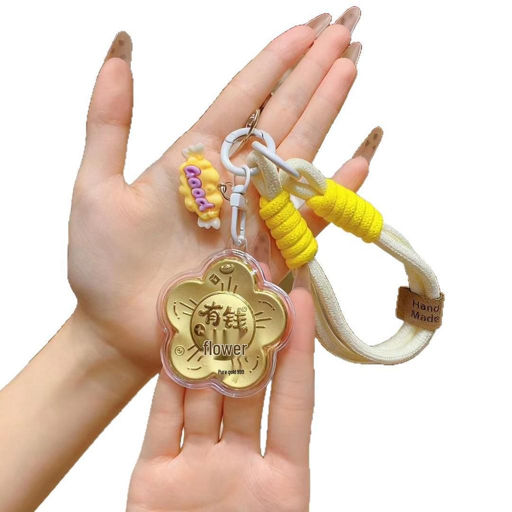 Year of the Horse 999 Pure Gold Keyring & Phone Lanyard Pendant