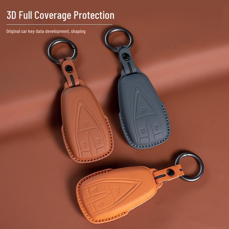 Changan Genuine Leather Key Case for EADO, CS75, CS35, CS55PLUS, Oshan X5/X7, UNI