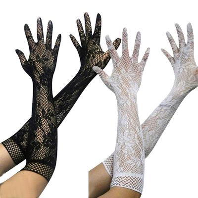 Neue Mode Etikette Handschuhe Lange Netzhandschuhe Netze Glatte Mode Mehr Stil