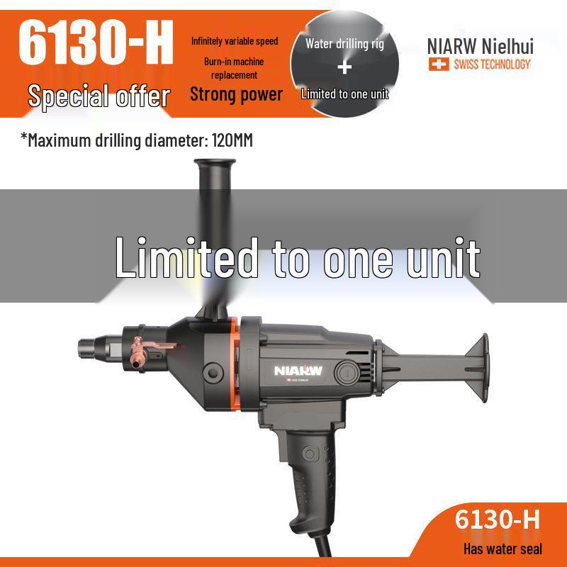 Nairhui High-Power Handheld Water Drill for Concrete and Air Conditioner Holes