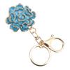 Rose Shaped Keychain Beautiful Flower Pendant Key Rings Cute Backpack Hanging Decoration for