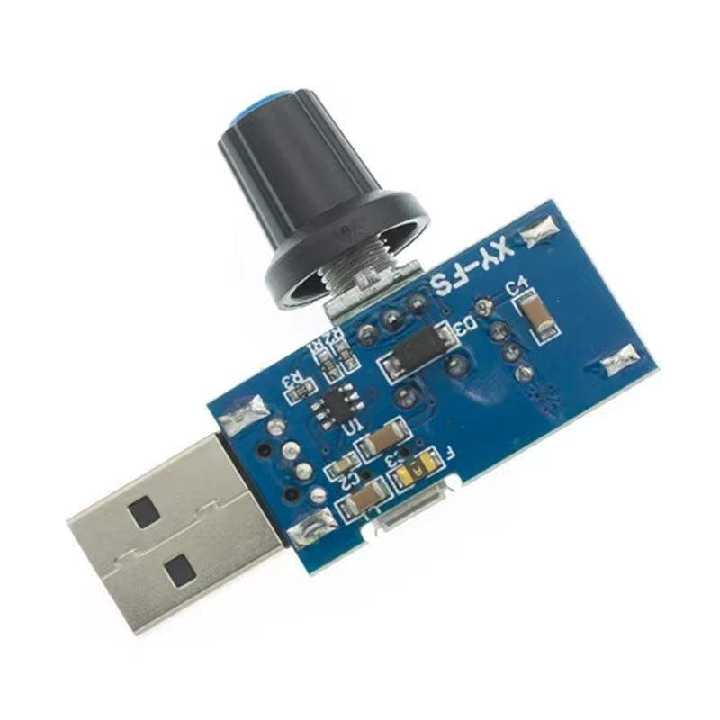 

Mini Usb Fan Governor Wind Speed Controller Air Volume Regulator Cooling Mute Multi Function Fan Speed Switch Module Dc 5V A