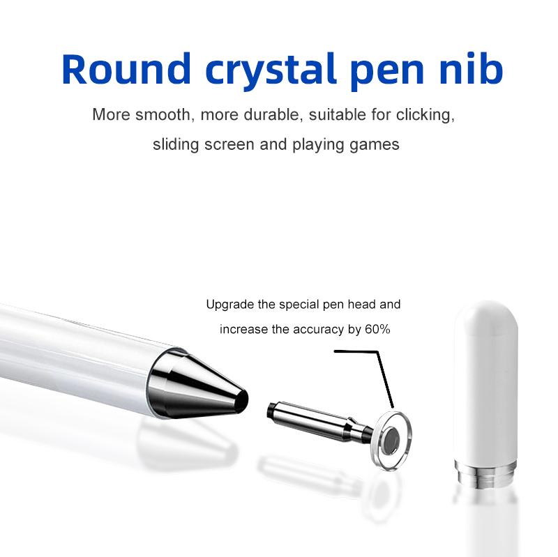Manufacturer Custom Logo 2-in-1 Replaceable Touch Stylus Pens Dual Purpose Touch and Writing Accessory