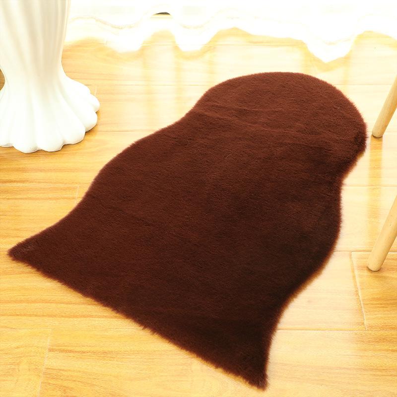 Faux Rabbit Fur Floor Mat - Bedroom/Study/Children's Room Carpet & Sofa/Coffee Chair Cushion Decor.