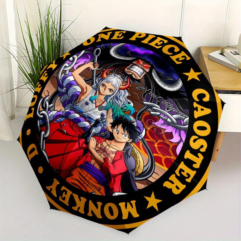 

One Piece Monkey D Luffy & Nami Coaster Set Umbrella, Portable 3 Fold Compact Umbrella for Men & Women,S246