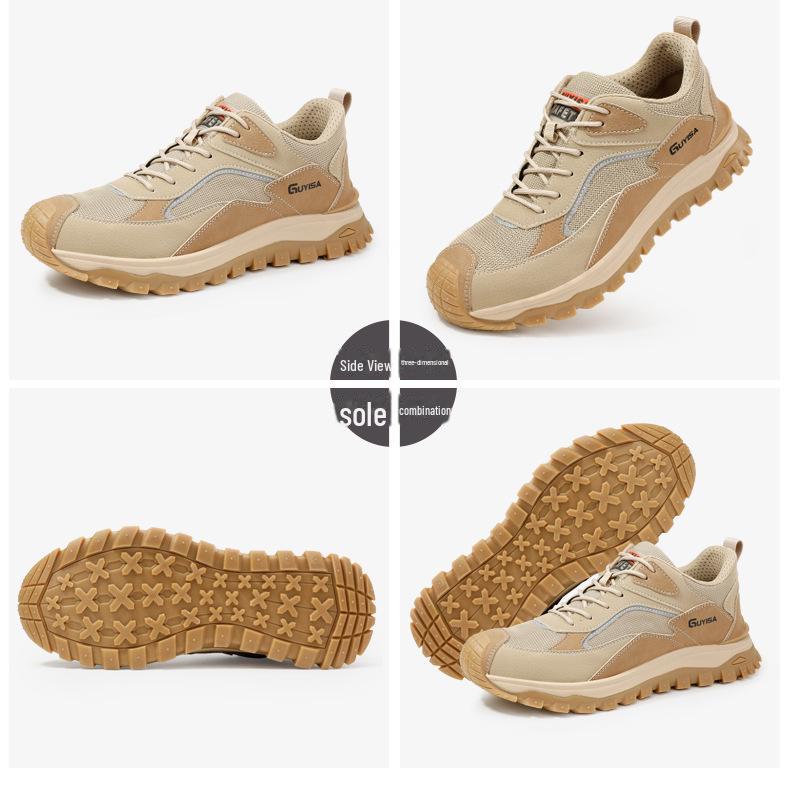 2025 Men's Safety Work Shoes: Steel Toe, Anti-Smash, Anti-Puncture, Anti-Slip, Odor-Free Comfort, Labor Protection Footwear.