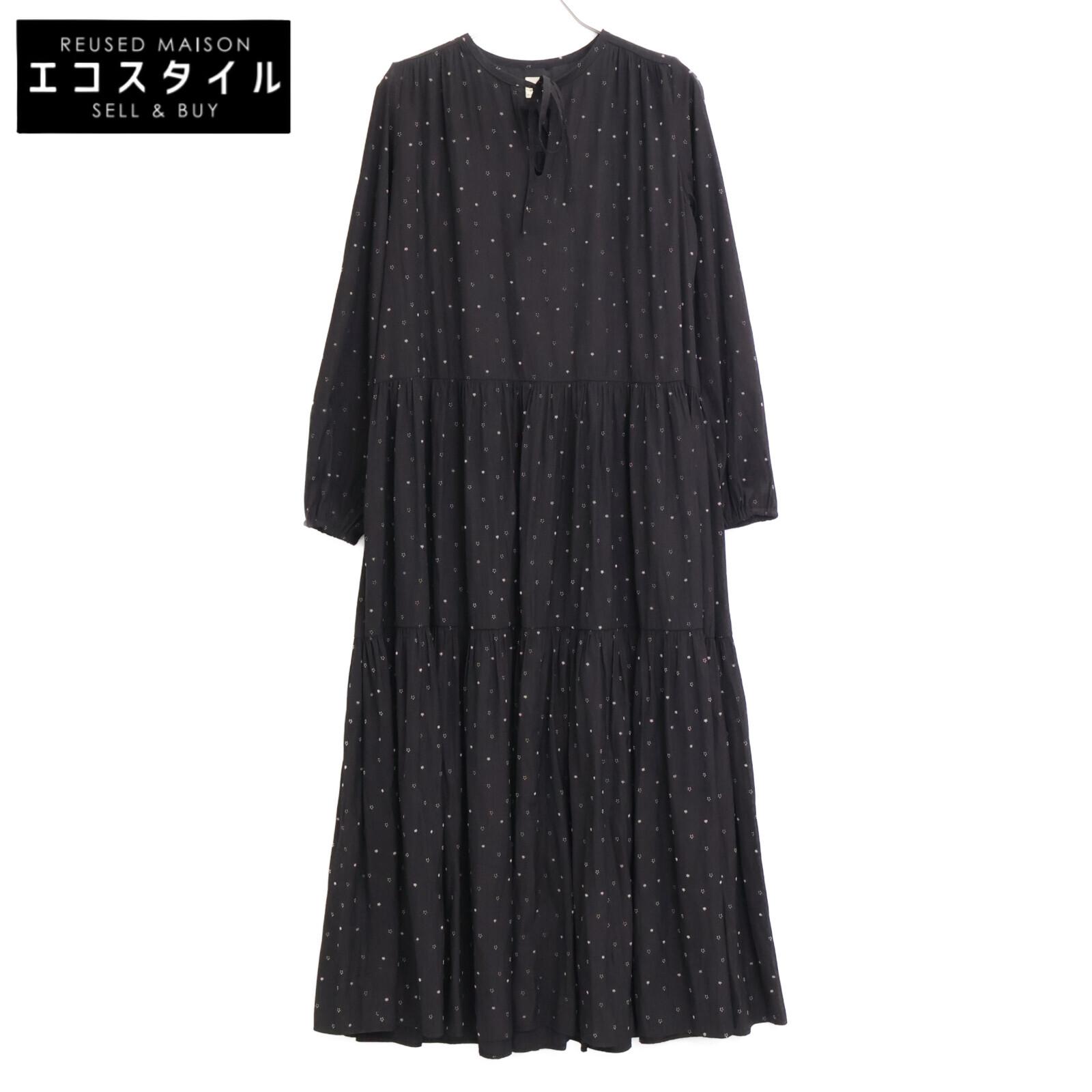 

Ron Herman Black Flocky Flower Dress dress S blackUsed