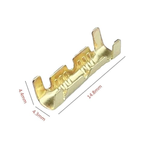 E&K726 Crimp Terminals, 200 Pieces, for Wiring Connections, Wiring Processing, Crimping, DIY, Car Wiring, 0.3-1.5mm Wires