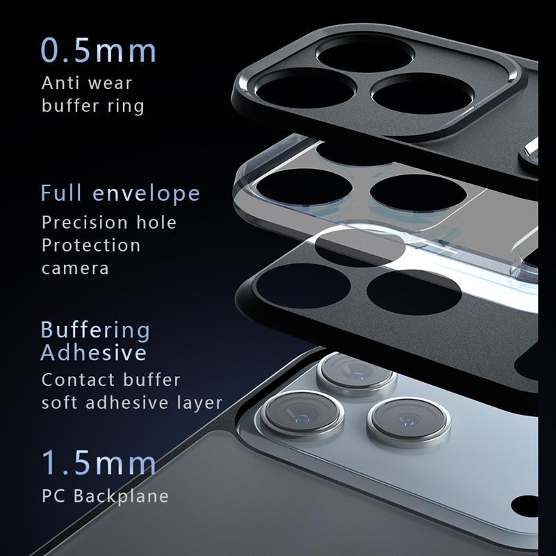 For iPhone 17 Pro Max 17 Air 17 Pro Case Shockproof Frosted Skin Feel Matte PC+TPU Anti-fingerprint Transparent Cover