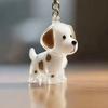 Dog Hair Collector Keychain Dog Shape Charm Keychain Memorial Storage Box Transparent Pet Fur Keepsake Capsule Memorial Gift for Pet Lovers