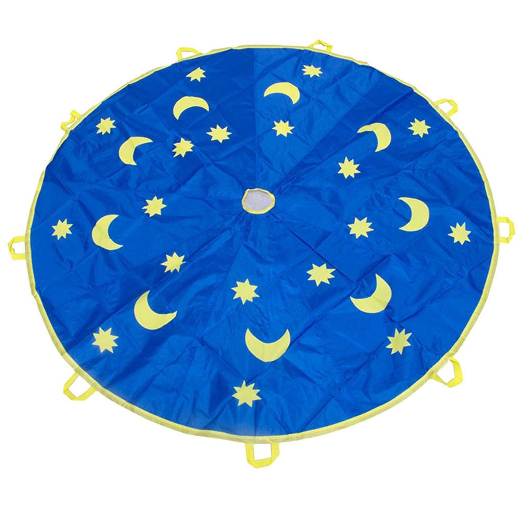 1.8M Outdoor Children Sports Rainbow Umbrella Kids Jump Sack Play Ballute Parachute