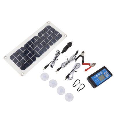 Kit Pannello Solare 30W Pannello Solare 18V 5V USB Doppia Uscita 12V 24V Set Controller per Campeggio All'aperto