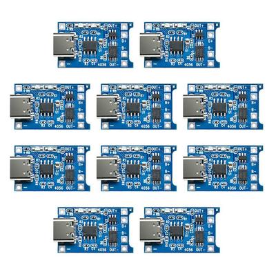 5 stücke 10 stücke Typ-c Micro USB 5V 1A 18650 TP4056 Lithium-Batterie Ladegerät Modul Lade Board mit Schutz Dual Funktionen 1A