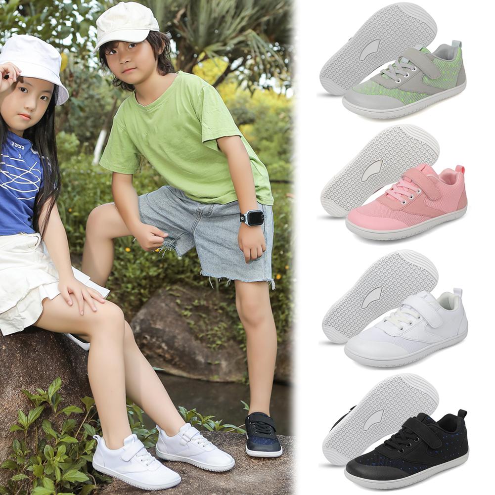 Kids Barefoot Shoes Breathable Sports Shoes Comfortable Wide Toe Sneakers Casual Running Sneakers for Outdoor Sports